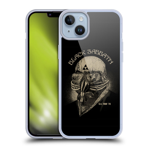 Black Sabbath Key Art US Tour 78 Soft Gel Case for Apple iPhone 14 Plus