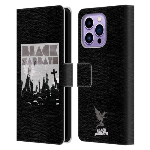 Black Sabbath Key Art Victory Leather Book Wallet Case Cover For Apple iPhone 14 Pro Max