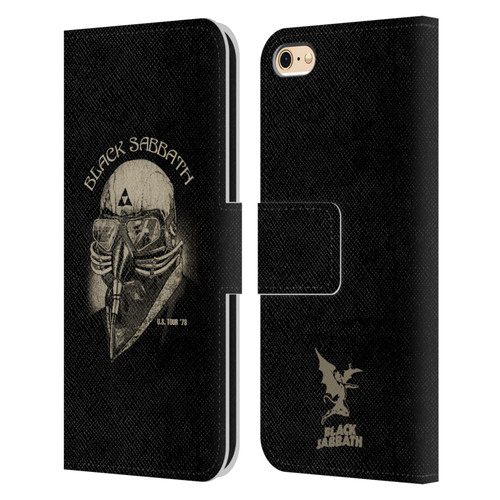 Black Sabbath Key Art US Tour 78 Leather Book Wallet Case Cover For Apple iPhone 6 / iPhone 6s