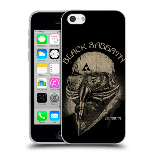 Black Sabbath Key Art US Tour 78 Soft Gel Case for Apple iPhone 5c