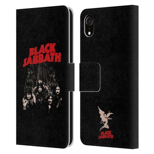 Black Sabbath Key Art Red Logo Leather Book Wallet Case Cover For Apple iPhone XR