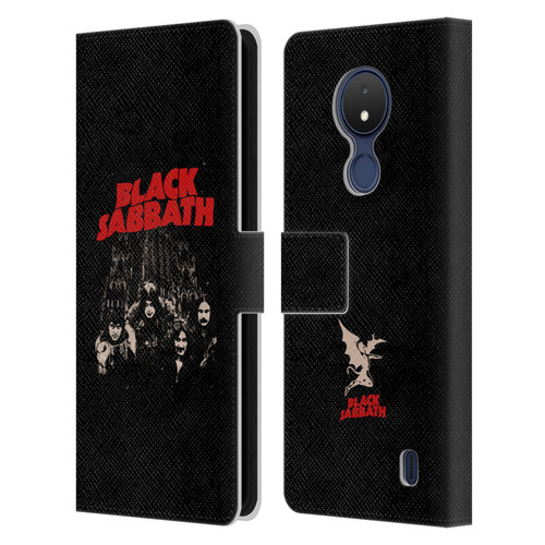Black Sabbath Key Art Red Logo Leather Book Wallet Case Cover For Nokia C21