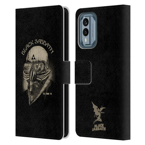 Black Sabbath Key Art US Tour 78 Leather Book Wallet Case Cover For Nokia X30