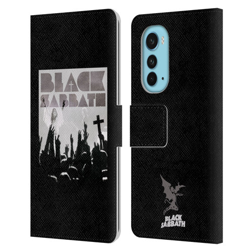 Black Sabbath Key Art Victory Leather Book Wallet Case Cover For Motorola Edge (2022)