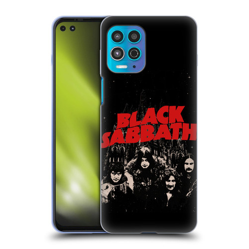 Black Sabbath Key Art Red Logo Soft Gel Case for Motorola Moto G100