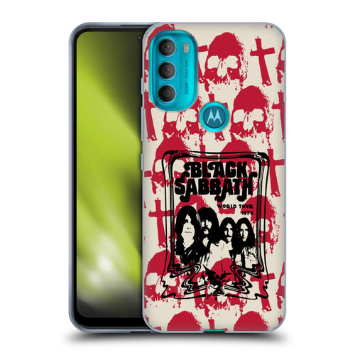 Black Sabbath Key Art Skull Cross World Tour Soft Gel Case for Motorola Moto G71 5G