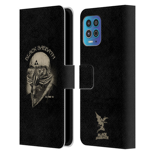 Black Sabbath Key Art US Tour 78 Leather Book Wallet Case Cover For Motorola Moto G100