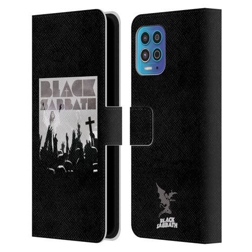 Black Sabbath Key Art Victory Leather Book Wallet Case Cover For Motorola Moto G100