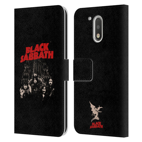 Black Sabbath Key Art Red Logo Leather Book Wallet Case Cover For Motorola Moto G41