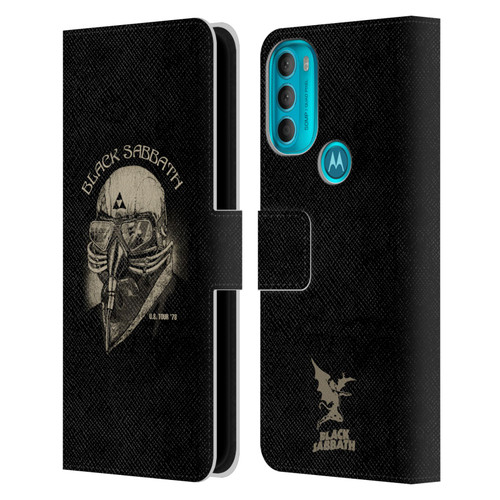Black Sabbath Key Art US Tour 78 Leather Book Wallet Case Cover For Motorola Moto G71 5G