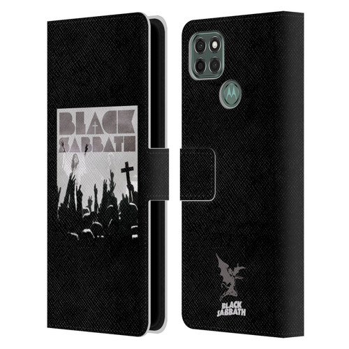 Black Sabbath Key Art Victory Leather Book Wallet Case Cover For Motorola Moto G9 Power