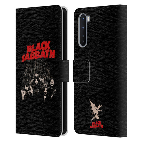 Black Sabbath Key Art Red Logo Leather Book Wallet Case Cover For OnePlus Nord 5G