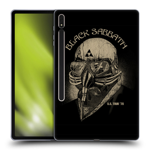 Black Sabbath Key Art US Tour 78 Soft Gel Case for Samsung Galaxy Tab S8 Plus
