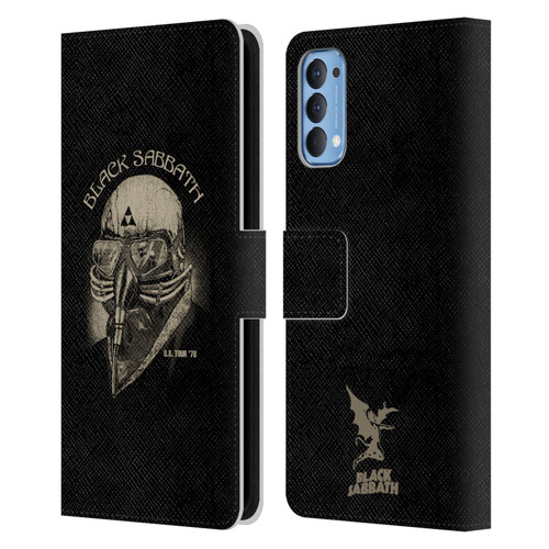 Black Sabbath Key Art US Tour 78 Leather Book Wallet Case Cover For OPPO Reno 4 5G
