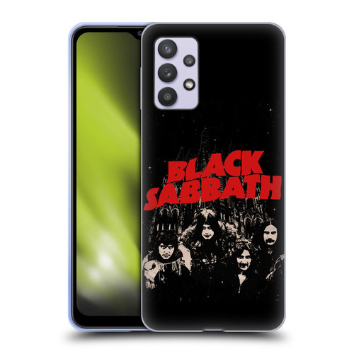 Black Sabbath Key Art Red Logo Soft Gel Case for Samsung Galaxy A32 5G / M32 5G (2021)