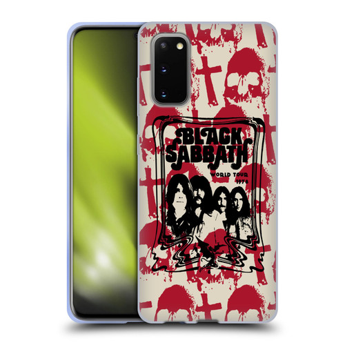 Black Sabbath Key Art Skull Cross World Tour Soft Gel Case for Samsung Galaxy S20 / S20 5G