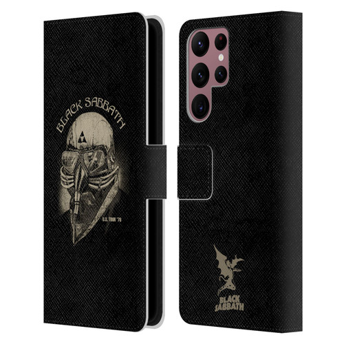 Black Sabbath Key Art US Tour 78 Leather Book Wallet Case Cover For Samsung Galaxy S22 Ultra 5G