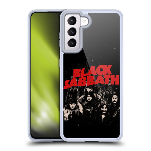 Black Sabbath Key Art Red Logo Soft Gel Case for Samsung Galaxy S21 5G