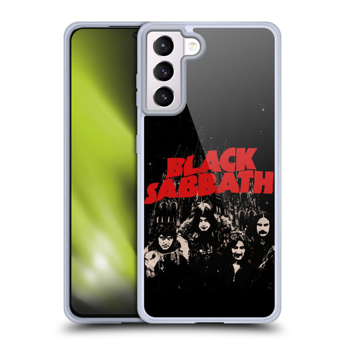 Black Sabbath Key Art Red Logo Soft Gel Case for Samsung Galaxy S21+ 5G