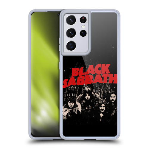 Black Sabbath Key Art Red Logo Soft Gel Case for Samsung Galaxy S21 Ultra 5G