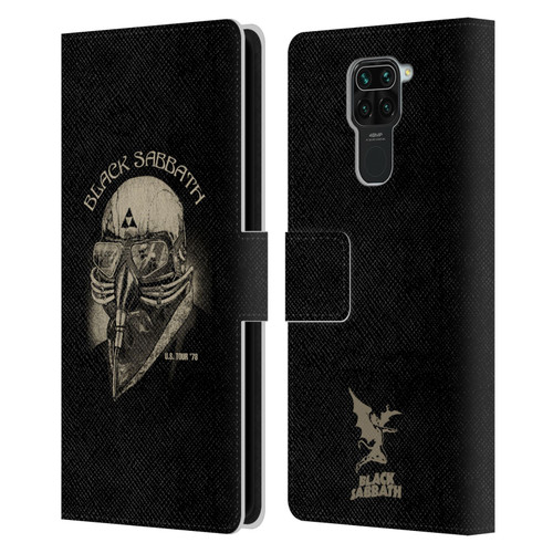 Black Sabbath Key Art US Tour 78 Leather Book Wallet Case Cover For Xiaomi Redmi Note 9 / Redmi 10X 4G