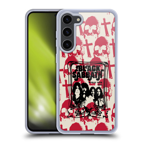 Black Sabbath Key Art Skull Cross World Tour Soft Gel Case for Samsung Galaxy S23+ 5G