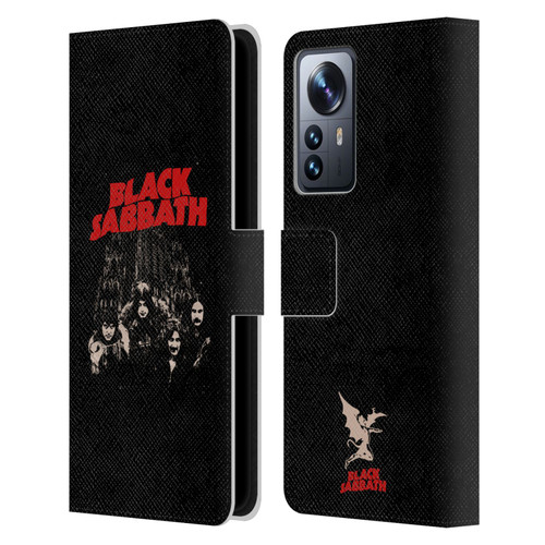 Black Sabbath Key Art Red Logo Leather Book Wallet Case Cover For Xiaomi 12 Pro