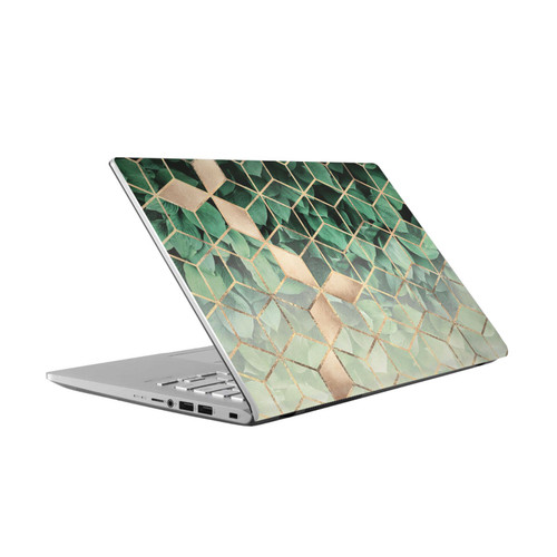 Elisabeth Fredriksson Sparkles Leaves And Cubes Vinyl Sticker Skin Decal Cover for Asus Vivobook 14 X409FA-EK555T