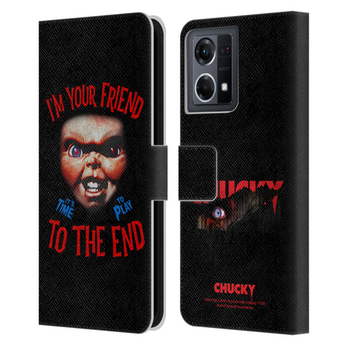 Child's Play Key Art Friend To The End Leather Book Wallet Case Cover For OPPO Reno8 4G