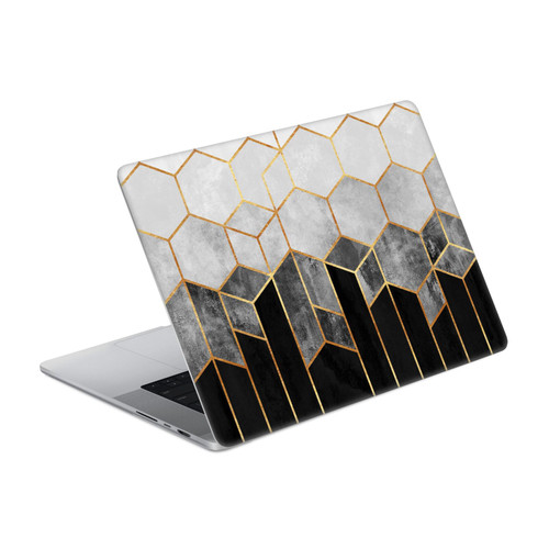 Elisabeth Fredriksson Sparkles Charcoal Hexagons Vinyl Sticker Skin Decal Cover for Apple MacBook Pro 14" A2442