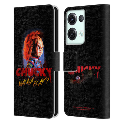 Child's Play Key Art Wanna Play 2 Leather Book Wallet Case Cover For OPPO Reno8 Pro