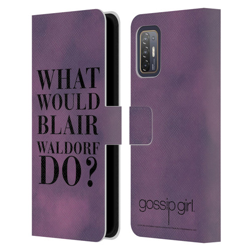 Gossip Girl Graphics What Would Blair Leather Book Wallet Case Cover For HTC Desire 21 Pro 5G