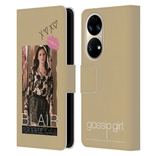 Gossip Girl Graphics Blair Leather Book Wallet Case Cover For Huawei P50
