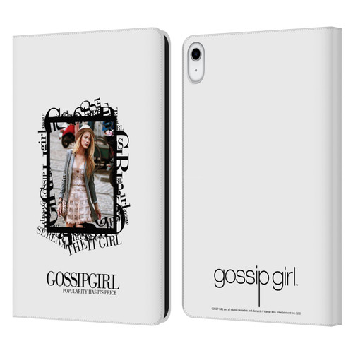 Gossip Girl Graphics Serena Leather Book Wallet Case Cover For Apple iPad 10.9 (2022)