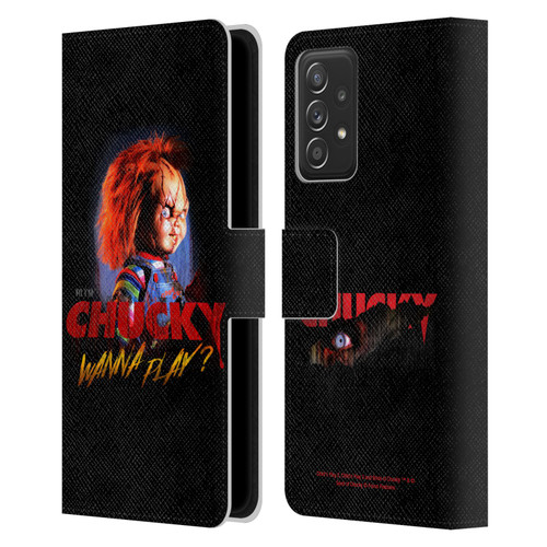 Child's Play Key Art Wanna Play 2 Leather Book Wallet Case Cover For Samsung Galaxy A53 5G (2022)