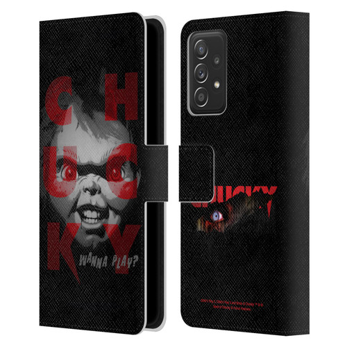 Child's Play Key Art Wanna Play 3 Leather Book Wallet Case Cover For Samsung Galaxy A53 5G (2022)