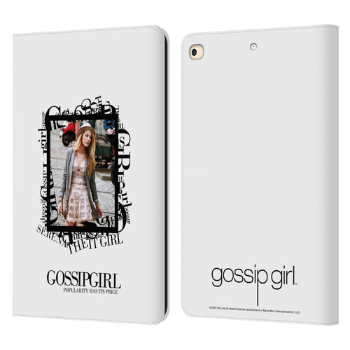 Gossip Girl Graphics Serena Leather Book Wallet Case Cover For Apple iPad 9.7 2017 / iPad 9.7 2018