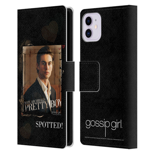 Gossip Girl Graphics Nate Leather Book Wallet Case Cover For Apple iPhone 11