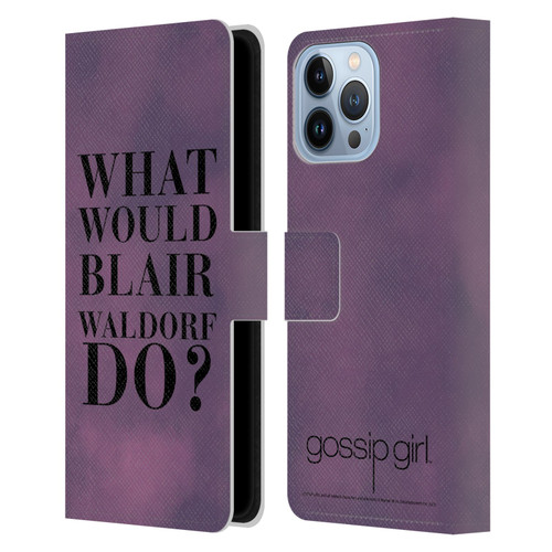 Gossip Girl Graphics What Would Blair Leather Book Wallet Case Cover For Apple iPhone 13 Pro Max