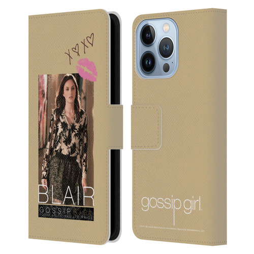 Gossip Girl Graphics Blair Leather Book Wallet Case Cover For Apple iPhone 13 Pro