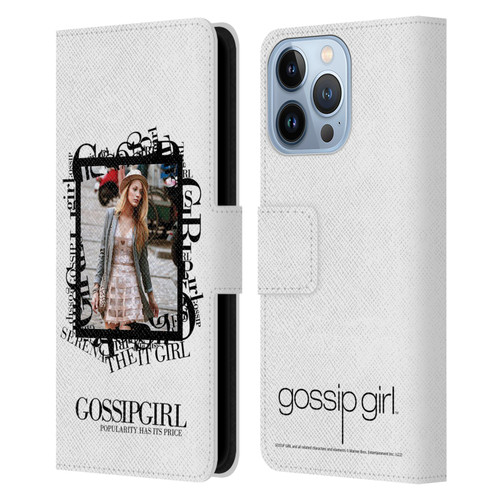 Gossip Girl Graphics Serena Leather Book Wallet Case Cover For Apple iPhone 13 Pro