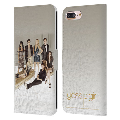 Gossip Girl Graphics Poster Leather Book Wallet Case Cover For Apple iPhone 7 Plus / iPhone 8 Plus