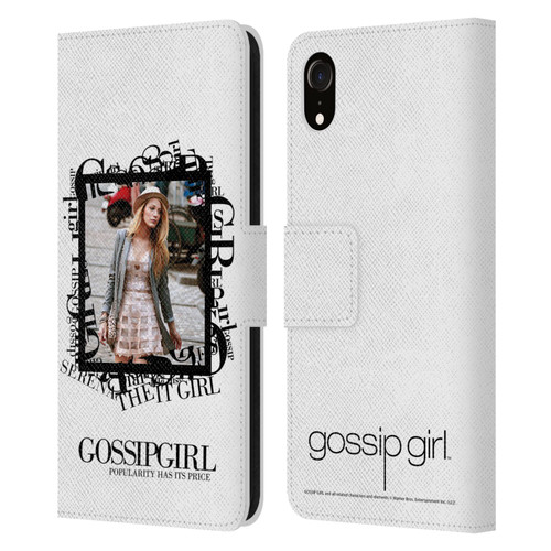 Gossip Girl Graphics Serena Leather Book Wallet Case Cover For Apple iPhone XR