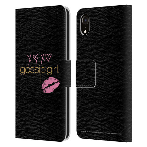 Gossip Girl Graphics XOXO Leather Book Wallet Case Cover For Apple iPhone XR