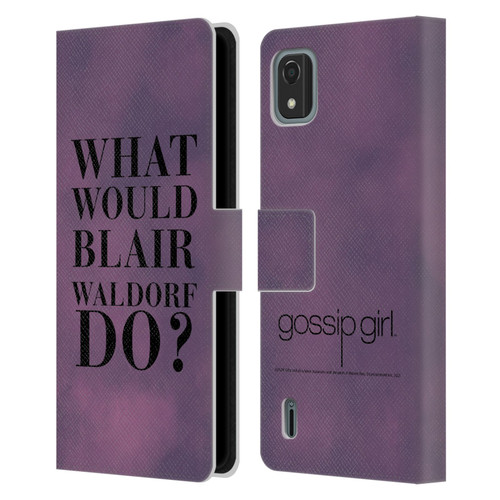 Gossip Girl Graphics What Would Blair Leather Book Wallet Case Cover For Nokia C2 2nd Edition