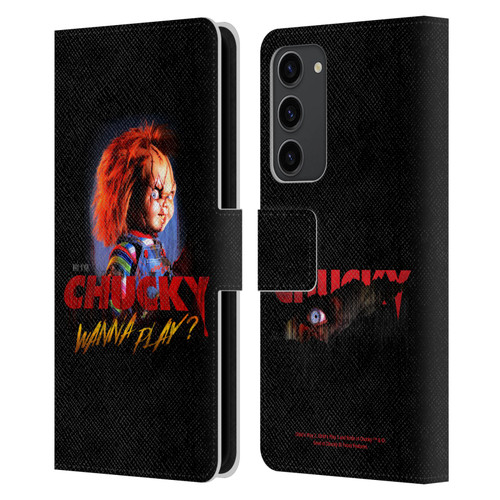 Child's Play Key Art Wanna Play 2 Leather Book Wallet Case Cover For Samsung Galaxy S23+ 5G
