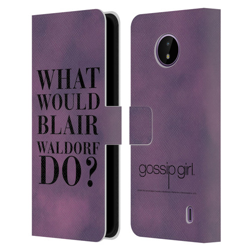 Gossip Girl Graphics What Would Blair Leather Book Wallet Case Cover For Nokia C10 / C20