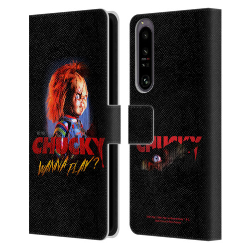 Child's Play Key Art Wanna Play 2 Leather Book Wallet Case Cover For Sony Xperia 1 IV