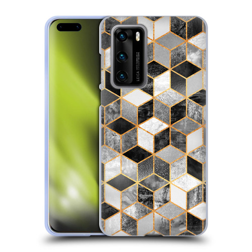 Elisabeth Fredriksson Cubes Collection Black And White Soft Gel Case for Huawei P40 5G