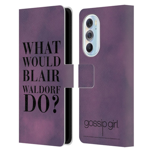 Gossip Girl Graphics What Would Blair Leather Book Wallet Case Cover For Motorola Edge X30